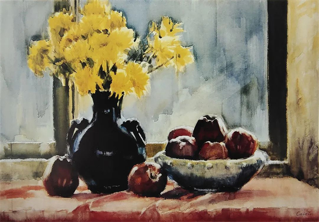 《窗前的靜物》 54x79cm 1992年.jpg