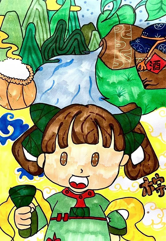 覃雅雯  《與粽不同》  兒童畫.jpg