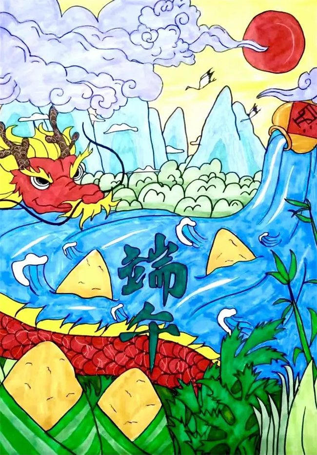 伍津華  《龍騰端午》  兒童畫.jpg