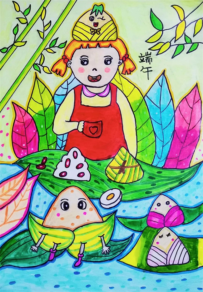 余雨霏  《包粽子》  兒童畫.jpg