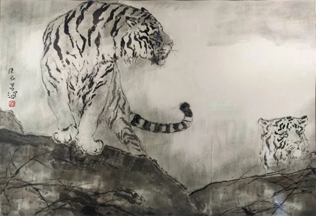 《凝視》69x100cm 2000年.jpg