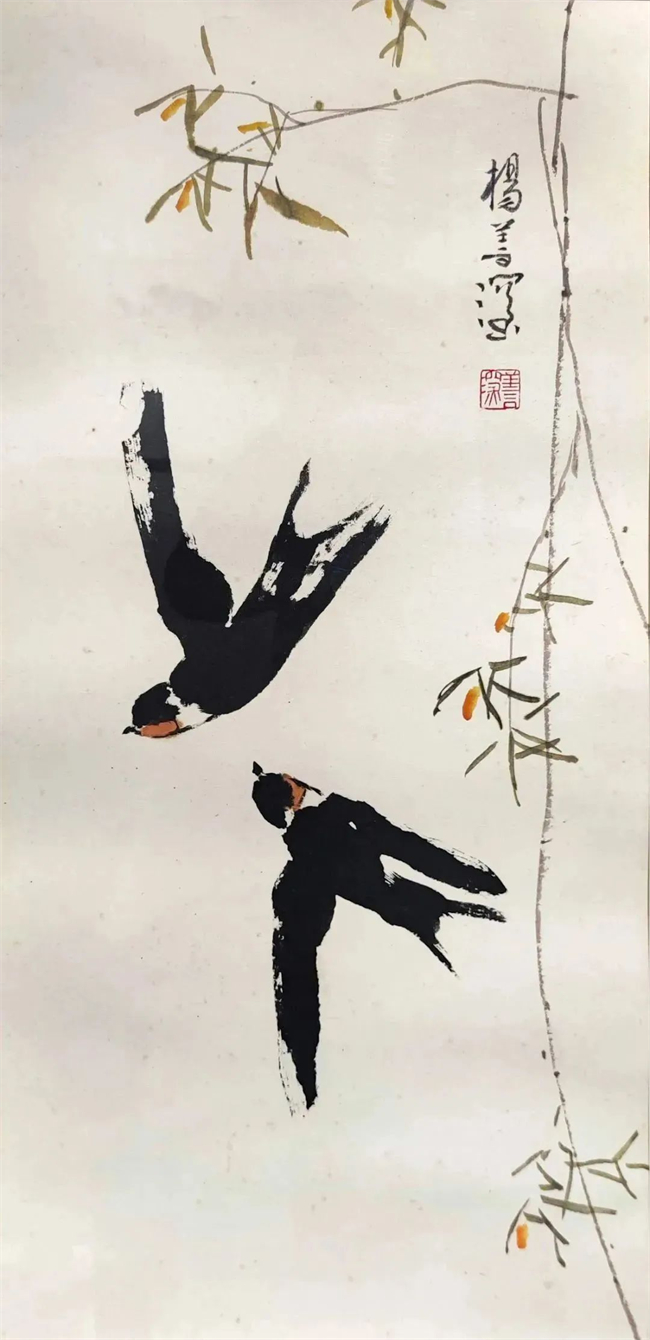 《雙燕》68.5x34cm.jpg