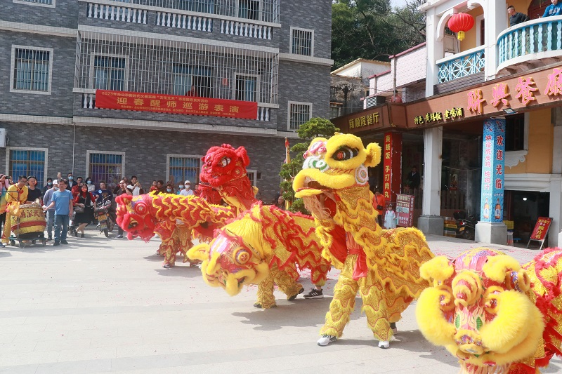 Ⅲ-18-1）-①：主辦單位：臺山市新時代文明實踐服務(wù)總隊，活動時間：2023年1月22日，活動主題：2023年臺山市新時代文明實踐“文化文藝”志愿服務(wù)系列活動——迎春醒獅巡游表.JPG